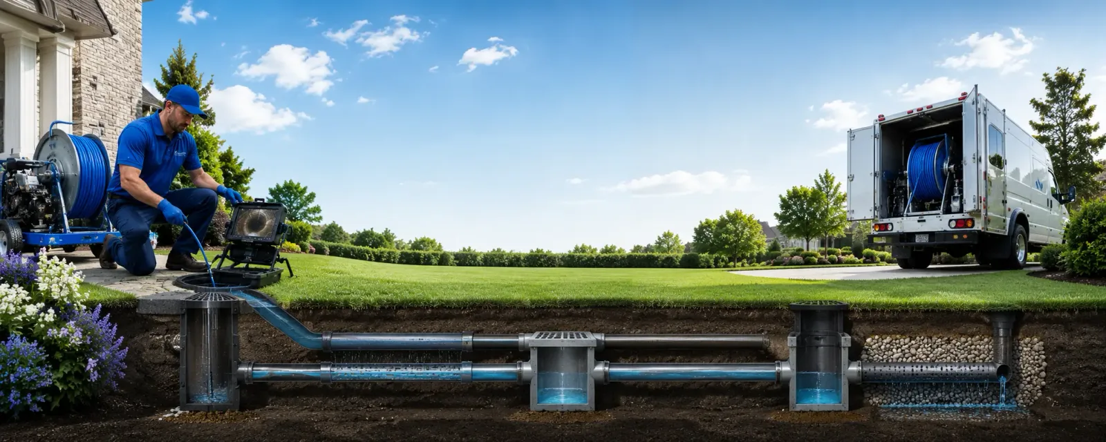 Outdoor drain cleaning information for Woodson, IL